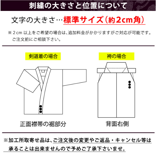 加工所取寄せ品】 剣道着 一重 正藍染 ○[禅]特上一剣剣道衣＜3Dデザイン＞ 剣道着・袴 剣道屋本店