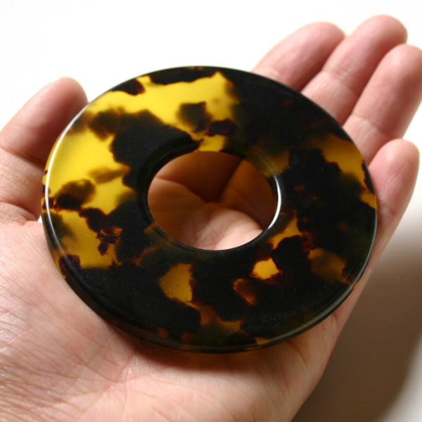 取寄品】竹刀用・鍔(つば・ツバ)○べっ甲型ツバ 6ミリ厚 36、37、38